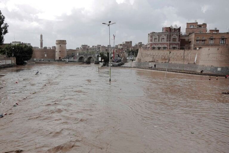 Heavy rains cause flooding in Yemen's capital, Sana'a