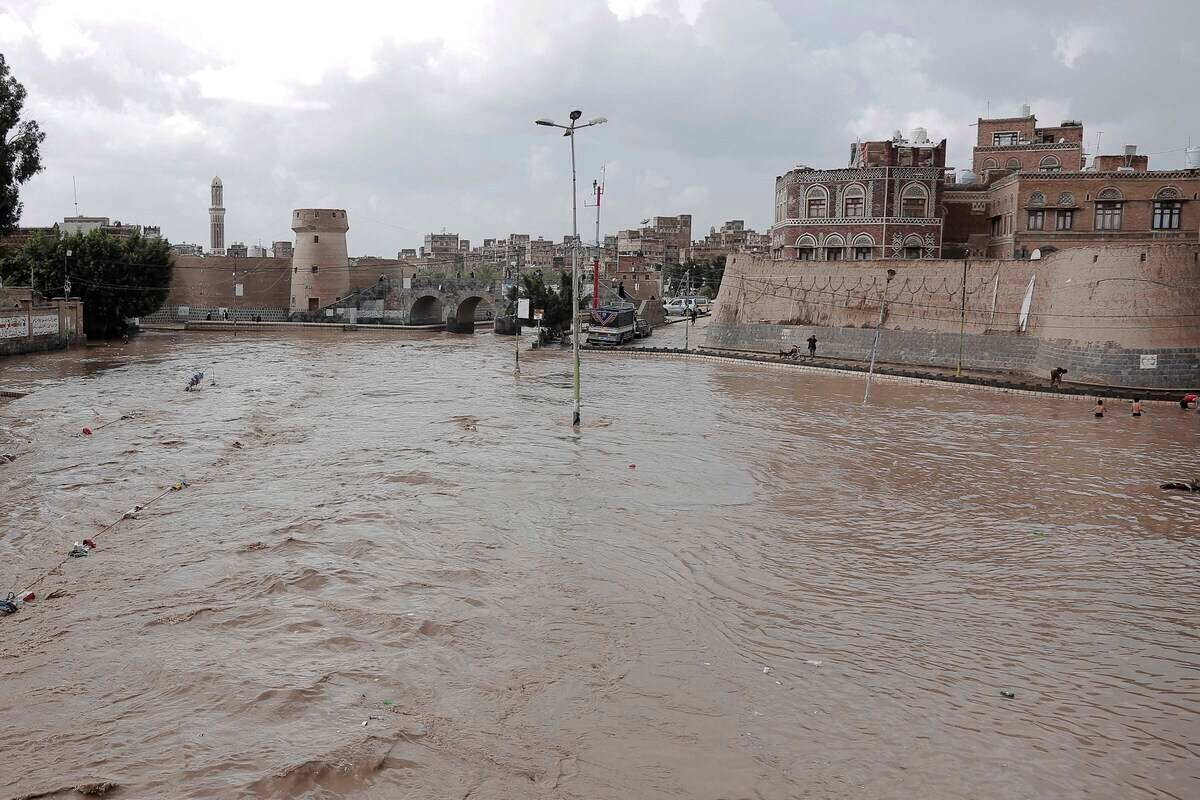 Heavy rains cause flooding in Yemen's capital, Sana'a