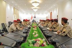 Defense Minister meets with Al-Arada to lead discussion with military leaders.