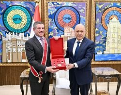 Outgoing U.S. Ambassador Awarded Second-Class Unity Medal by PLC Chairman