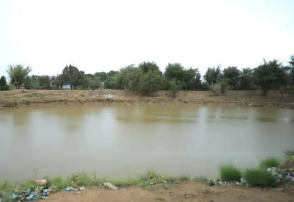 Rainwater pond in northern Yemen where three children drowned