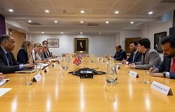 Defense cooperation discussed by UK Armed Forces Minister Dr. Abdullah al-Alimi.