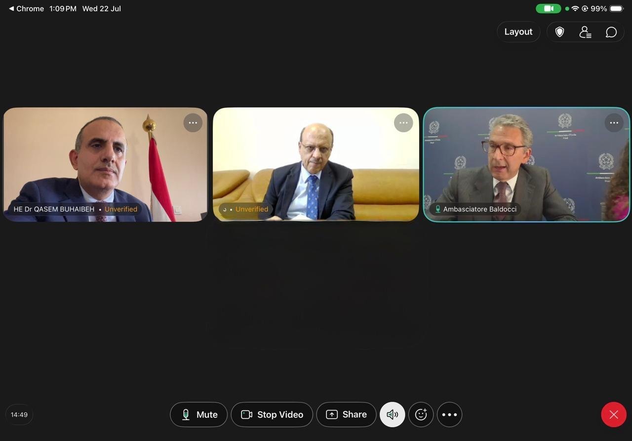 Italian support sought by Health Minister for healthcare services.