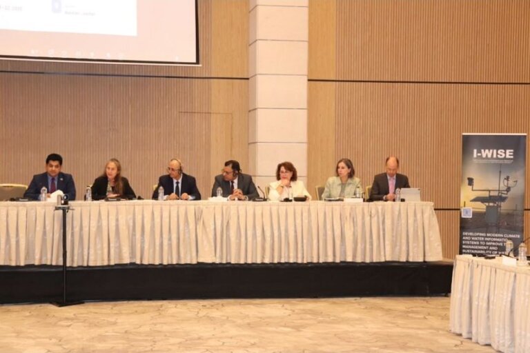 Yemeni ministers and international partners at the opening session of the I-WISE water and irrigation project mission in Amman