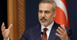 Turkish Foreign Minister Hakan Fidan speaks at a news conference in Ankara